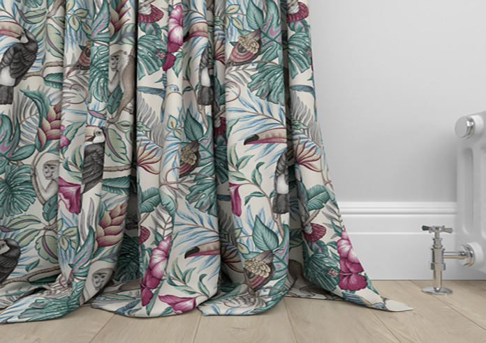 Rain Forest, Cassis - Made to Measure Curtains - Image 6